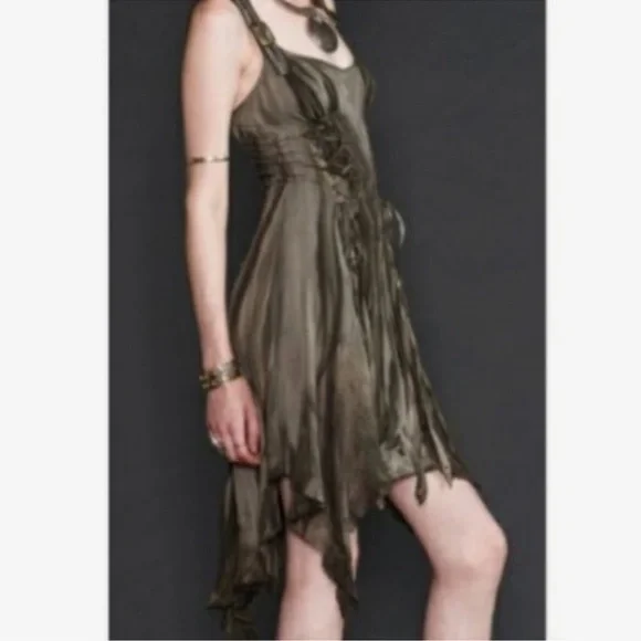 Lip Service Warbird Apocalyptic lace up mesh Gothic Dress - Picture 3 of 12